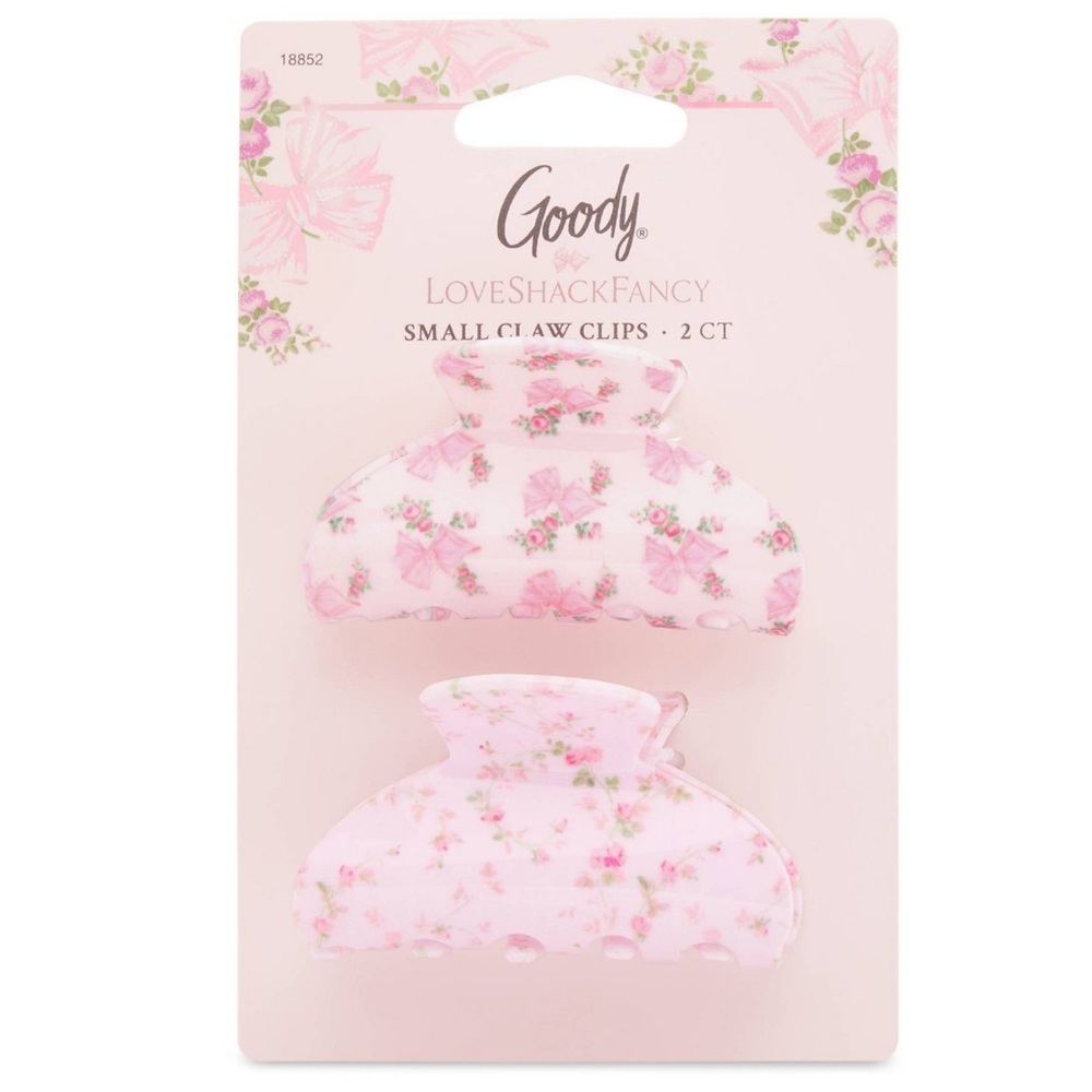 Loveshackfancy Goody Mini Hair Claw Clips Pink